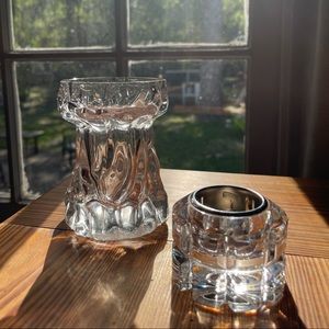 • Mikasa Crystal Candleholder •